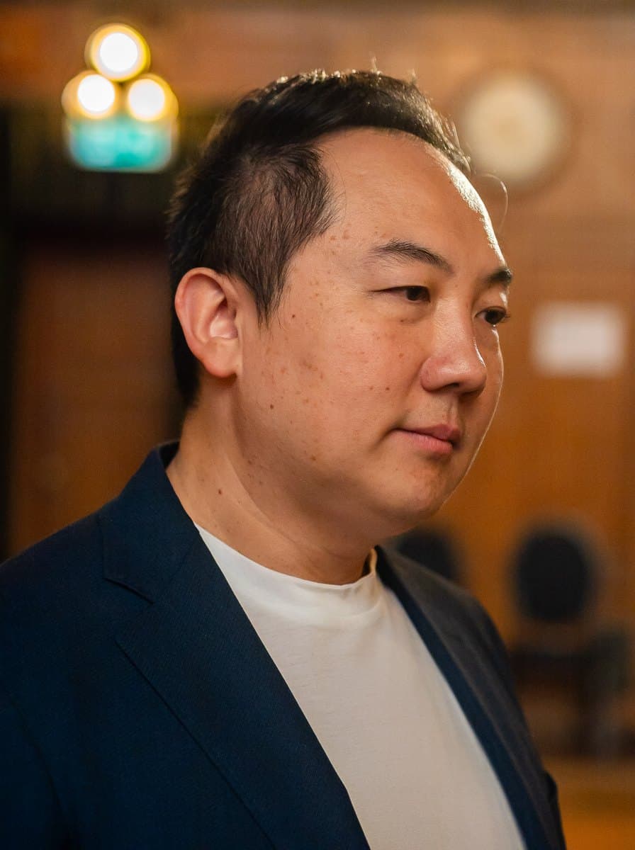John Lee backstage before a keynote